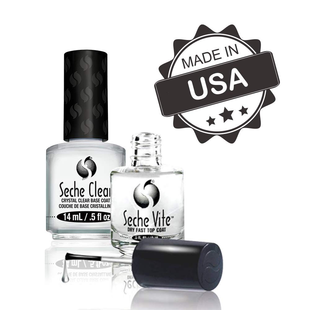 Close up of Seche manicure kit packaging