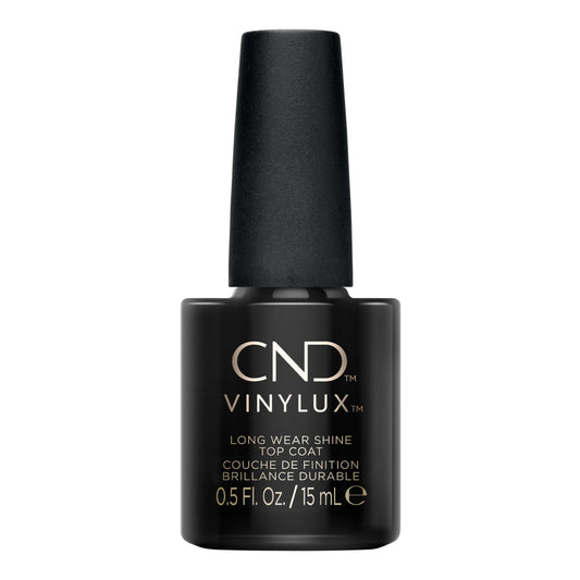 Cnd Vinylux top coat 0.5 fluid ounce bottle packaging