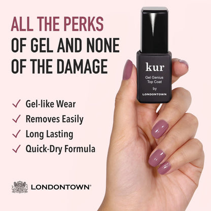 Application of Londontown nail concealer on natural nails