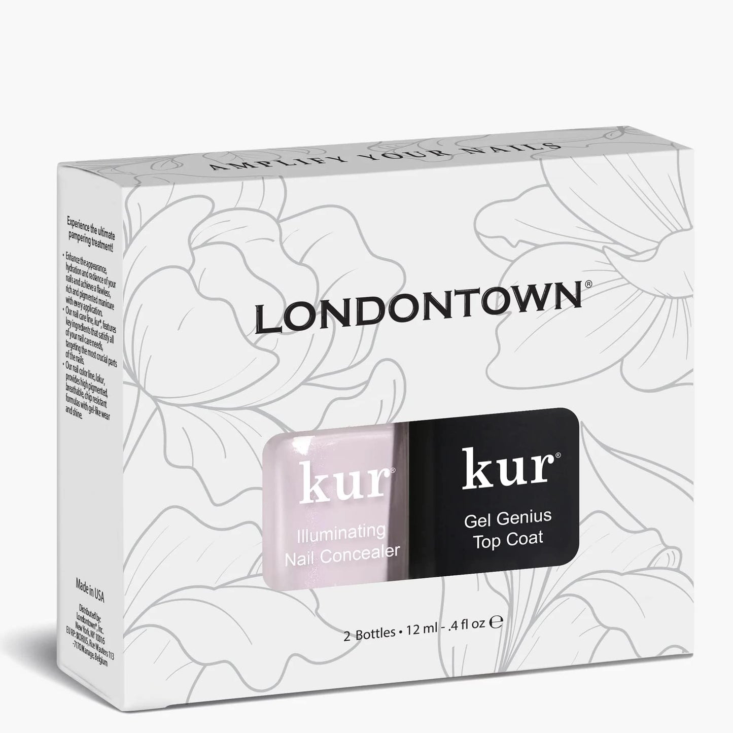 Professional manicure result using Londontown Kur Duo set