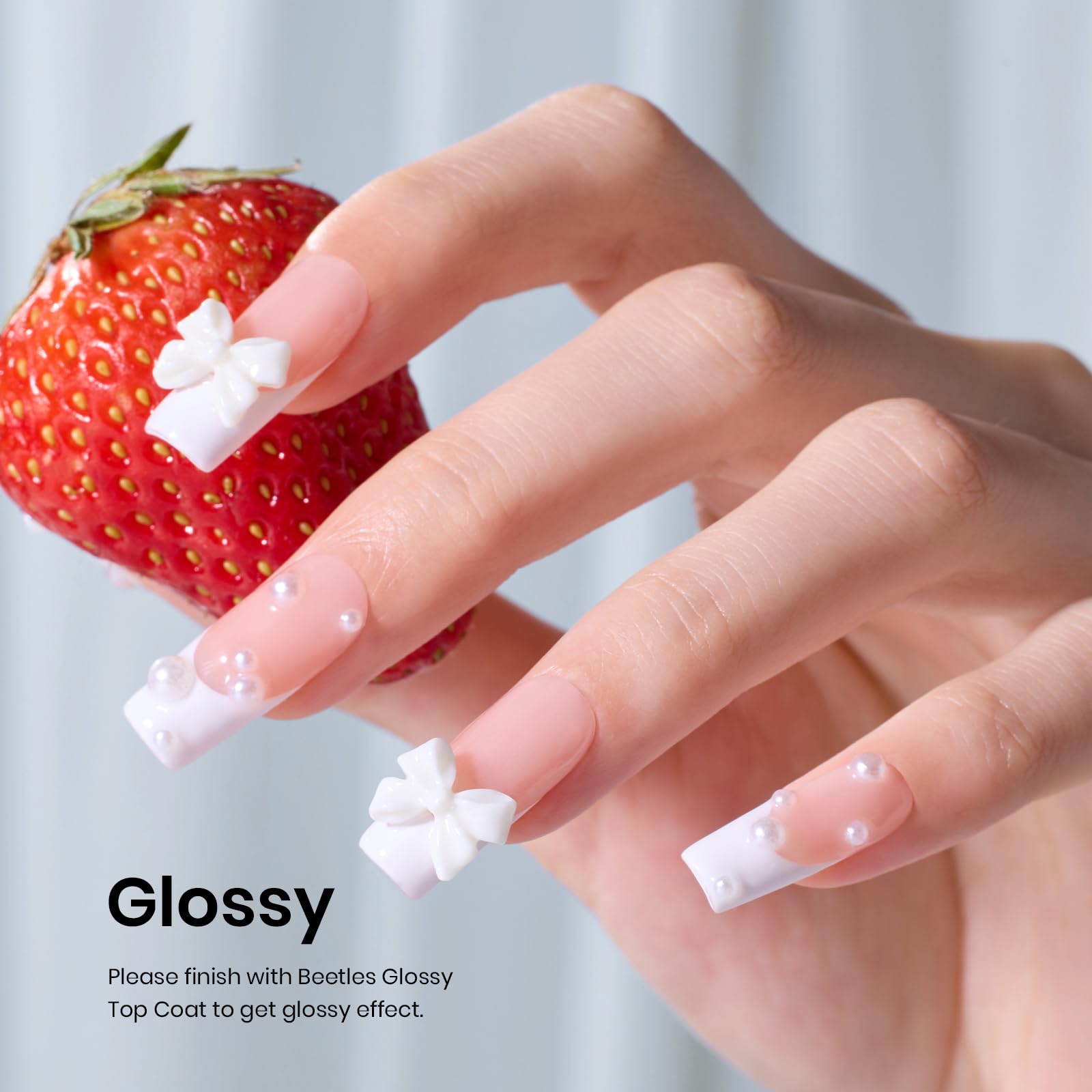 Beetles nail polish set for French manicure design