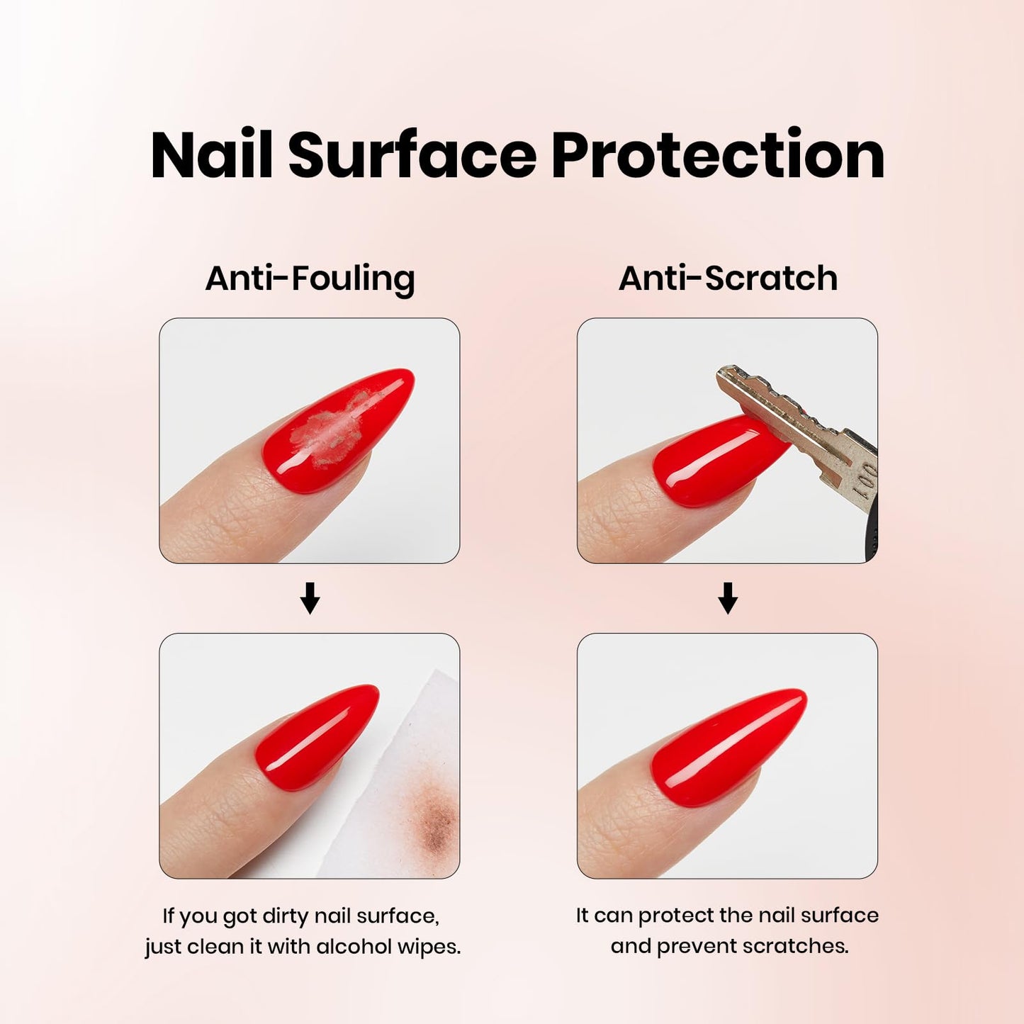 Long lasting glossy white gel nail polish set