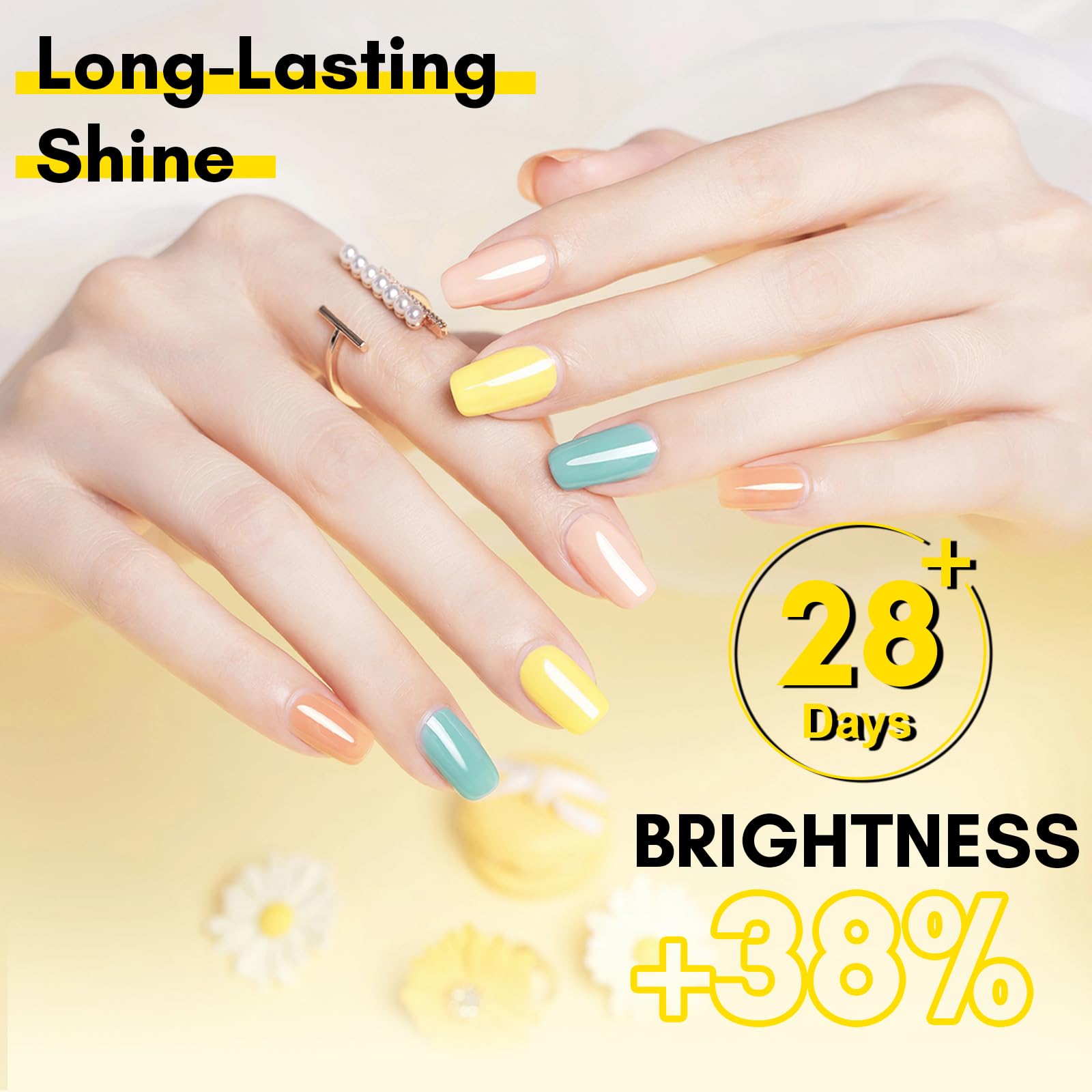 Application of Makartt gel base coat on nails