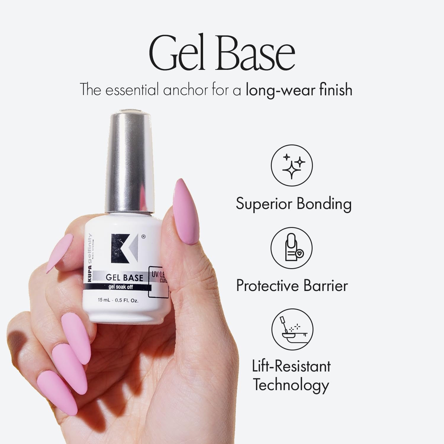 Kupa Gelfinity glossy no-wipe top coat bottle