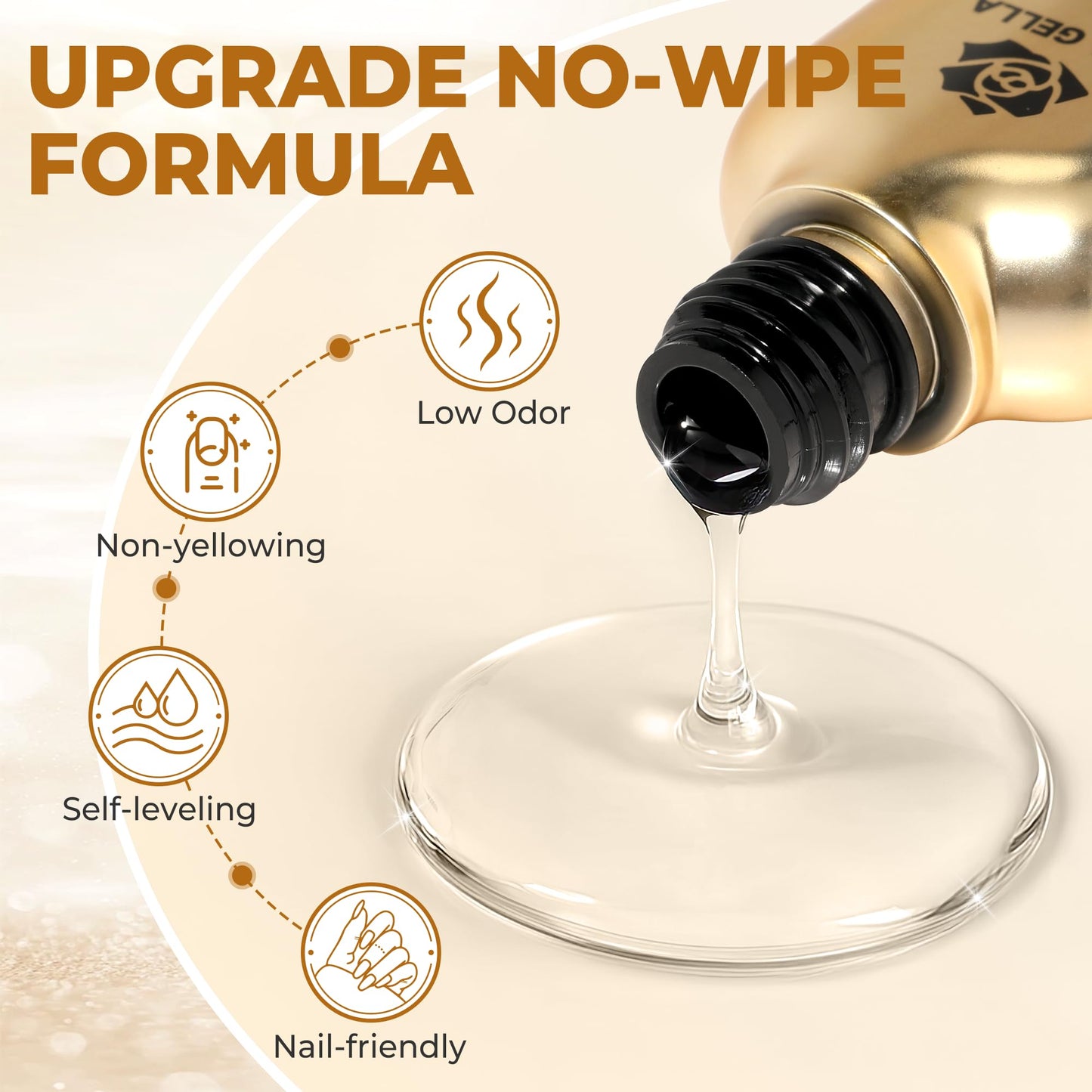 UNA GELLA nail product packaging highlighting the twenty-eight day long lasting chip resistant formula