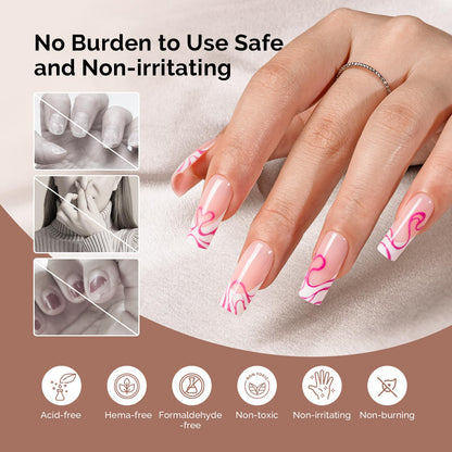 MelodySusie non irritating sensitive skin friendly HEMA free nail kit