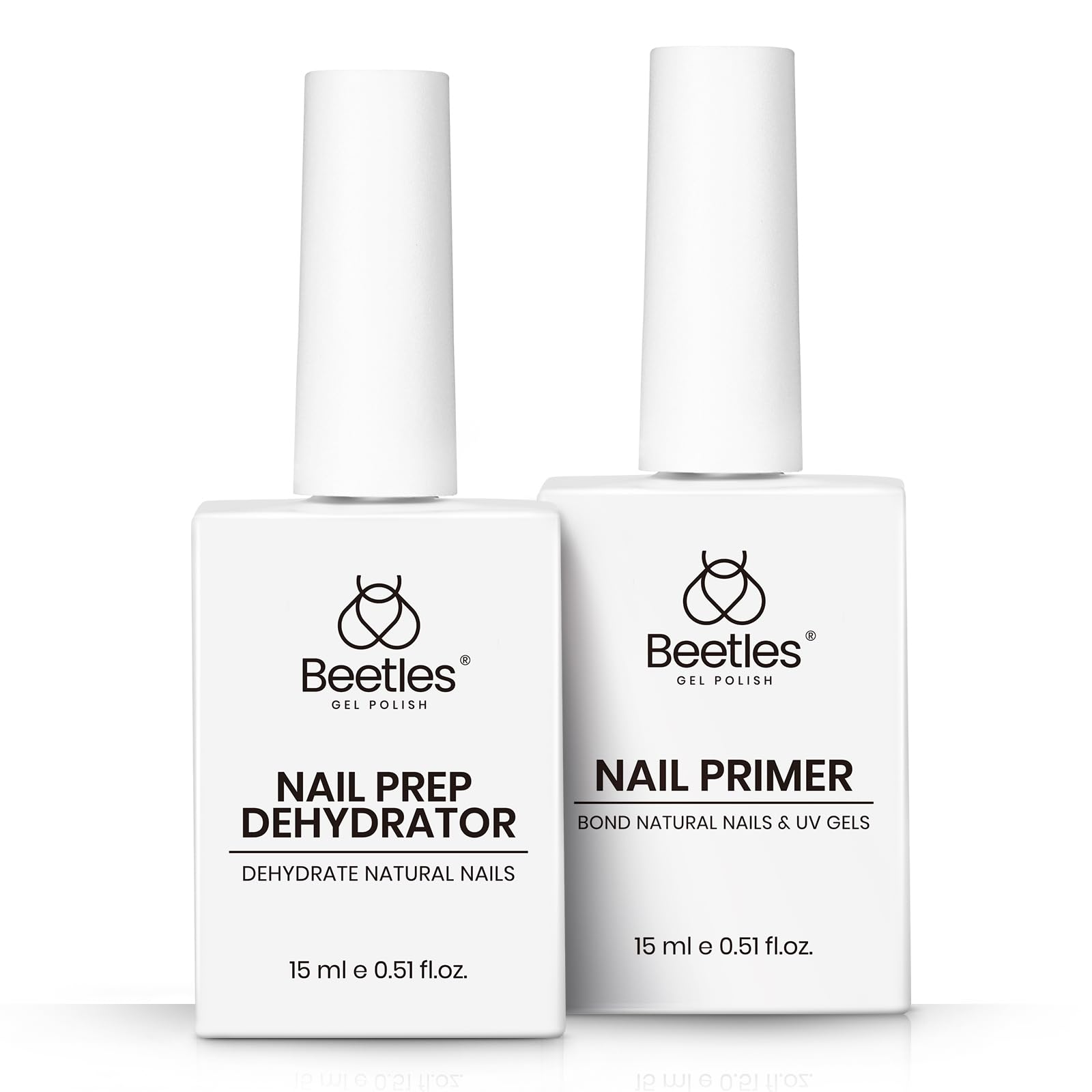Beetles professional salon prep products side by side for acrylic and UV gel nail preparation