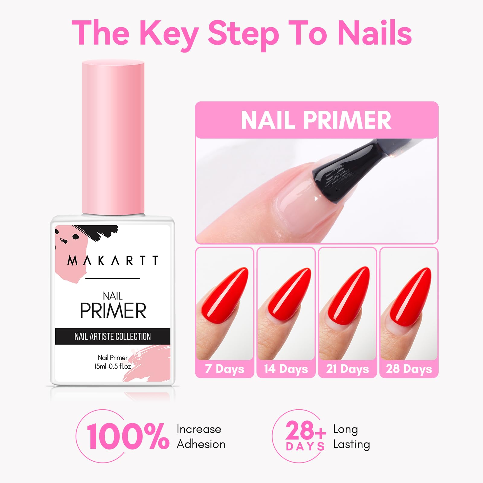 Makartt acid-free nail primer for long-lasting acrylics