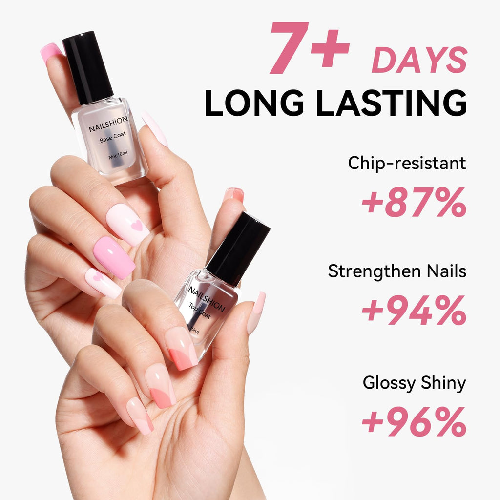 Nailshion calcium enriched nail care bottles