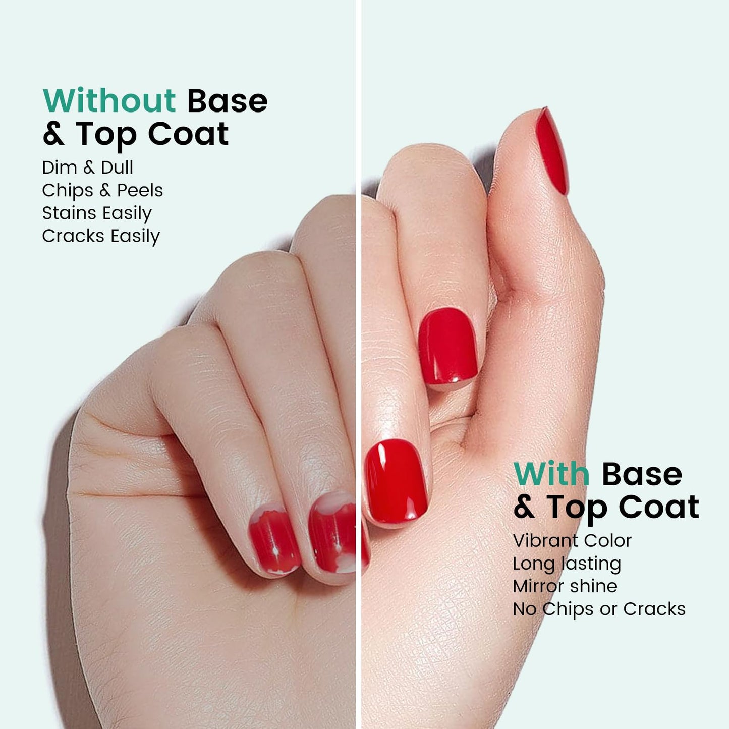 Close-up of the Rosiour brand nail extension gel bottle with the detailed nail liner brush unscrewed.