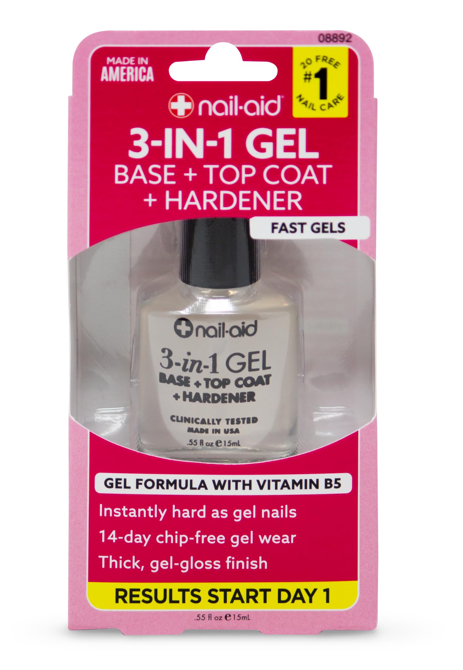 Nail-Aid 3-in-1 nail hardener bottle close up