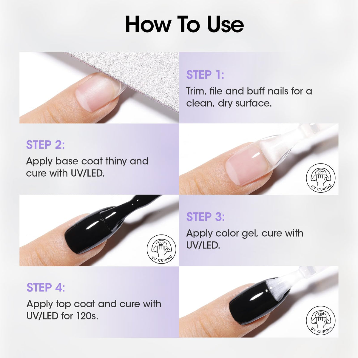 Gellen professional nail products set arranged neatly
