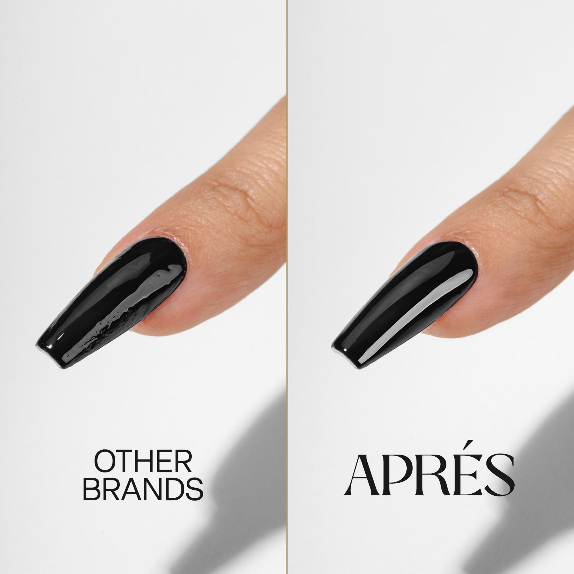 High-shine glossy finish on a manicured hand using premium imported gel coat