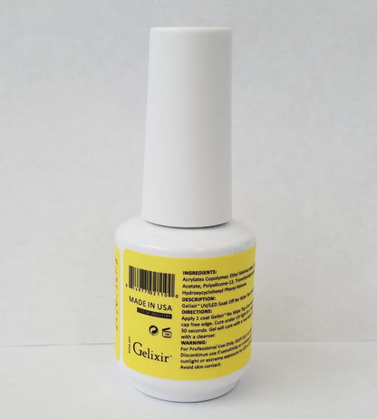 Gelixir high gloss nail top coat 15 milliliter bottle
