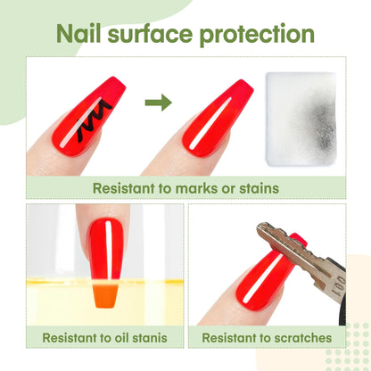 Side by side comparison of the shimmer base coat bottle and the crystal clear no wipe top coat packaging
