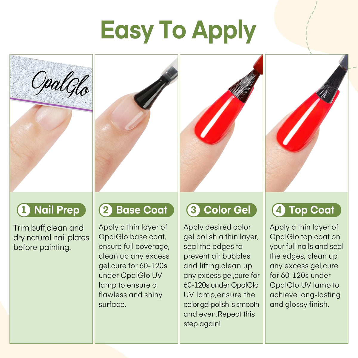 NAILWIND OpalGlo professional gel nail kit packaging presentation