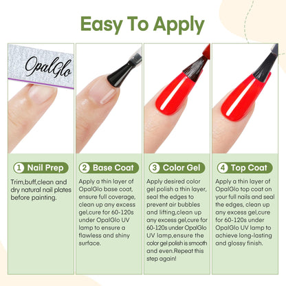 Premium imported beauty care packaging for the two piece soak off ultraviolet gel system