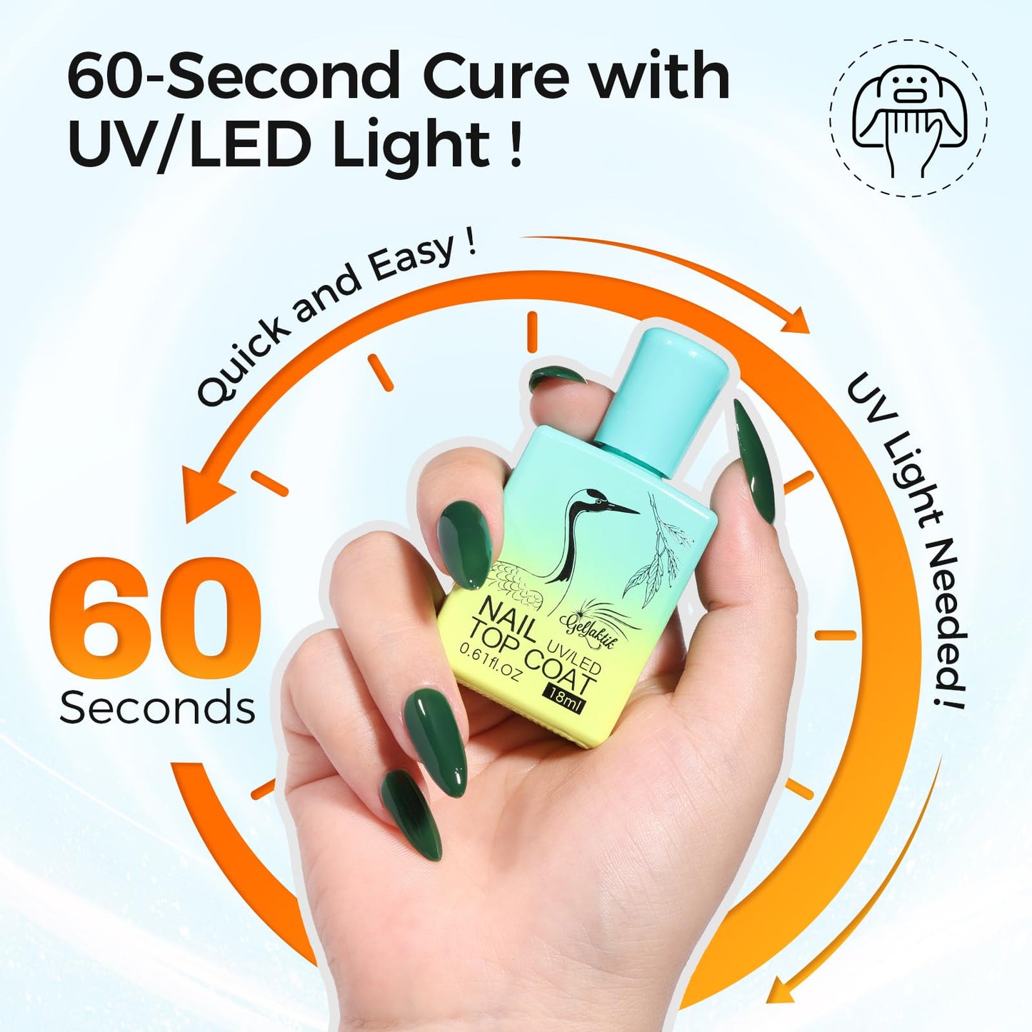 Two pieces of eighteen milliliter gel nail foundation set displayed together as a premium beauty gift set for women.