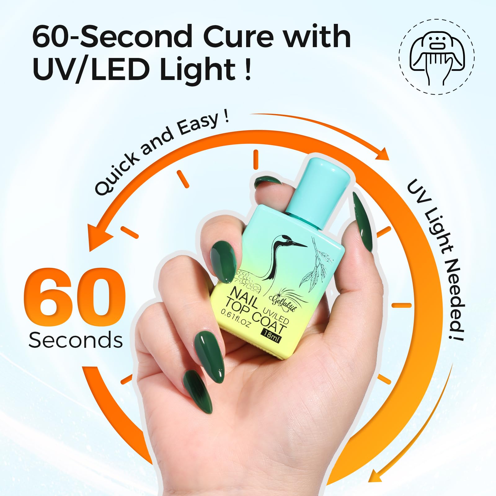Two pieces of eighteen milliliter gel nail foundation set displayed together as a premium beauty gift set for women.