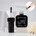 Close-up of JR HEMA-free gel bottle brush applicator