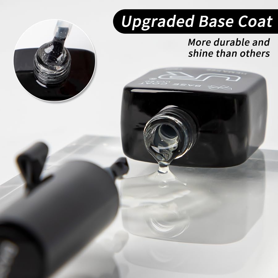Packaging presentation of the two pieces professional soak off gel manicure combo set.