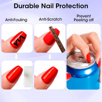 Soak off clear gel base coat bottle showing the applicator brush