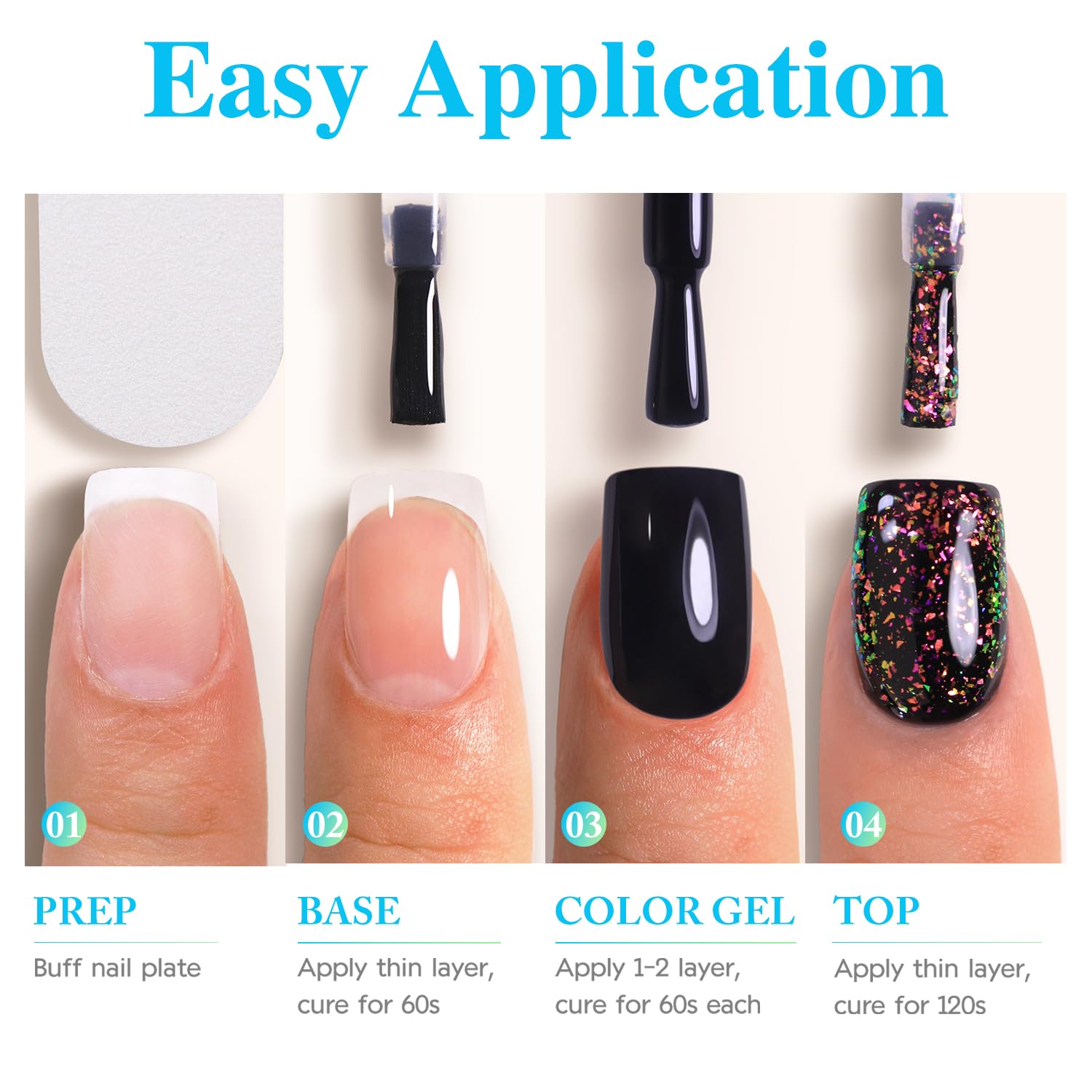 Top view of Double Rhythm gel nail polish bottle 15ml