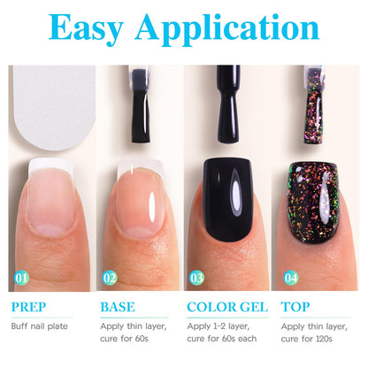 Top view of Double Rhythm gel nail polish bottle 15ml