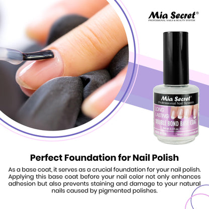 Close up of Mia Secret Professional Long Lasting base coat label
