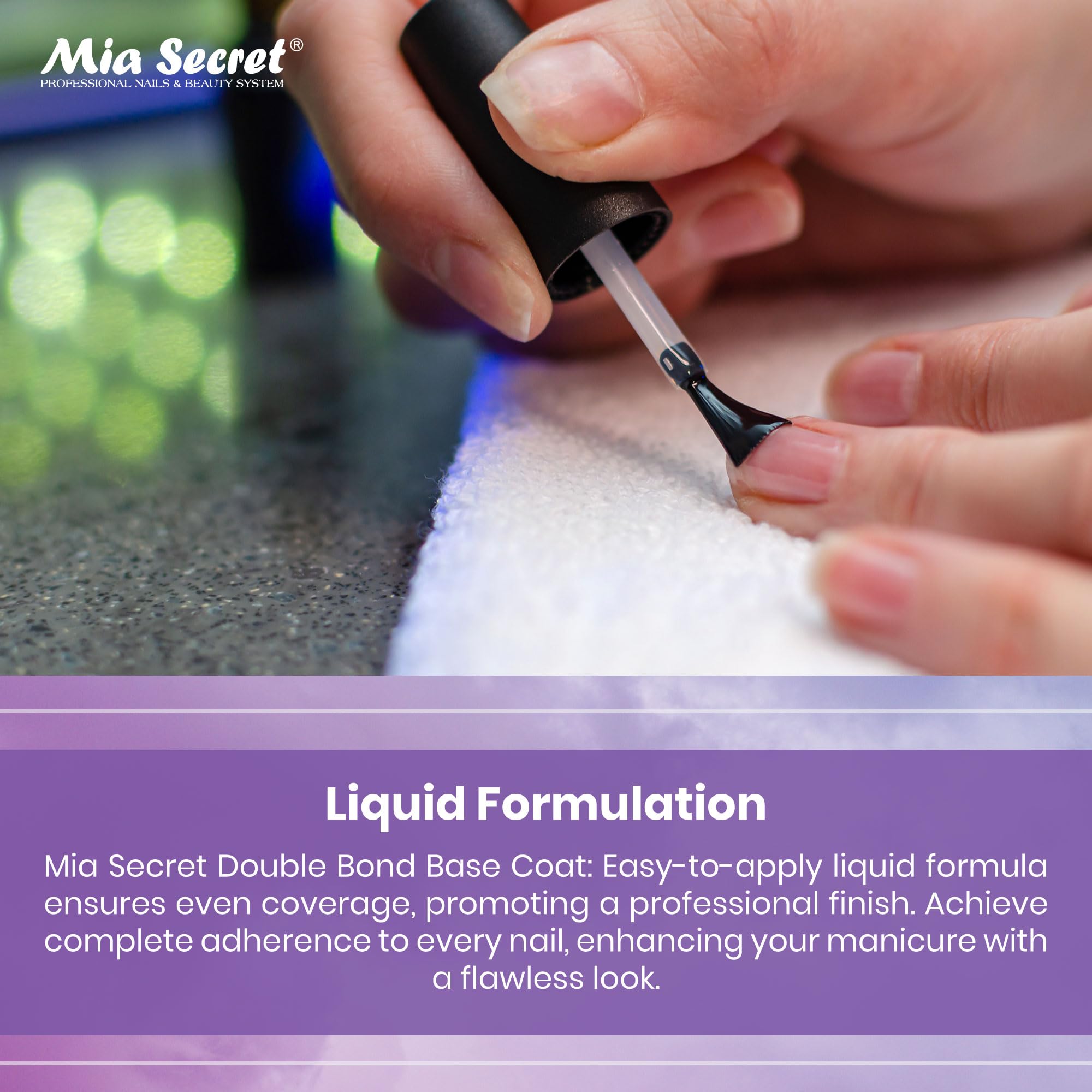 Mia Secret double bond nail primer bottle top view