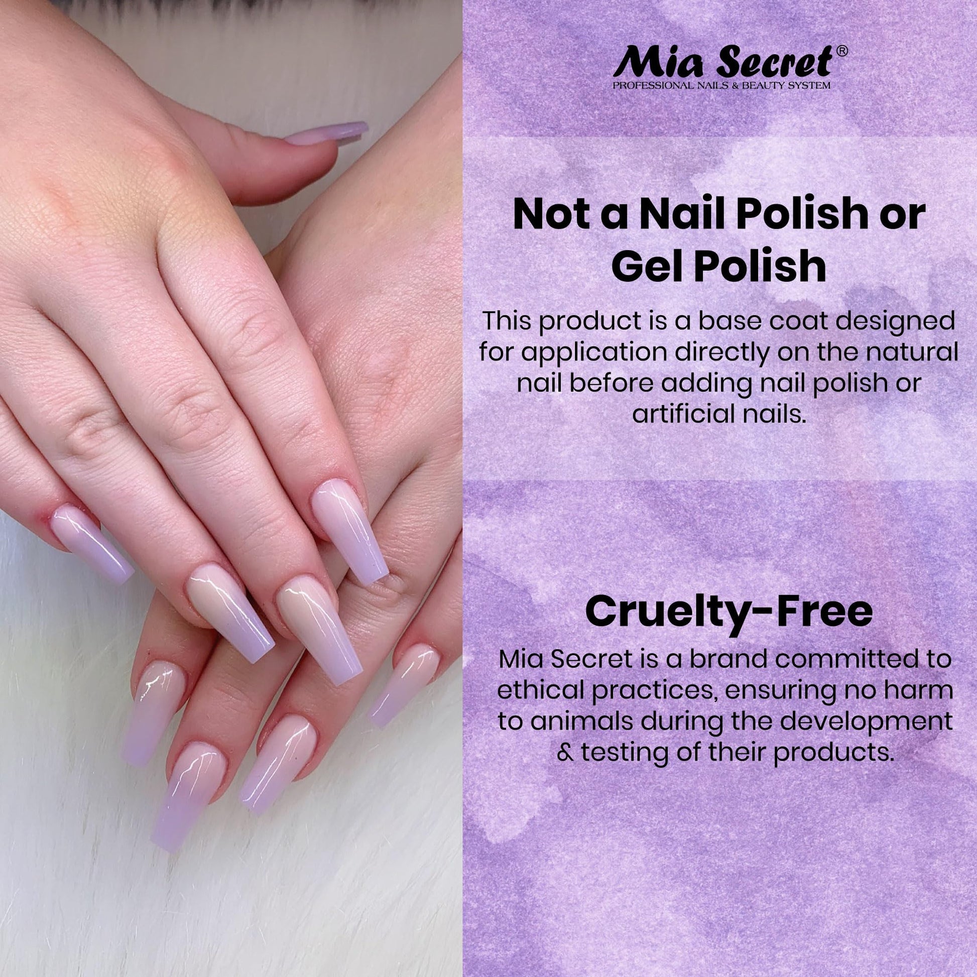 Mia Secret hybrid formula nail base coat 15 ml
