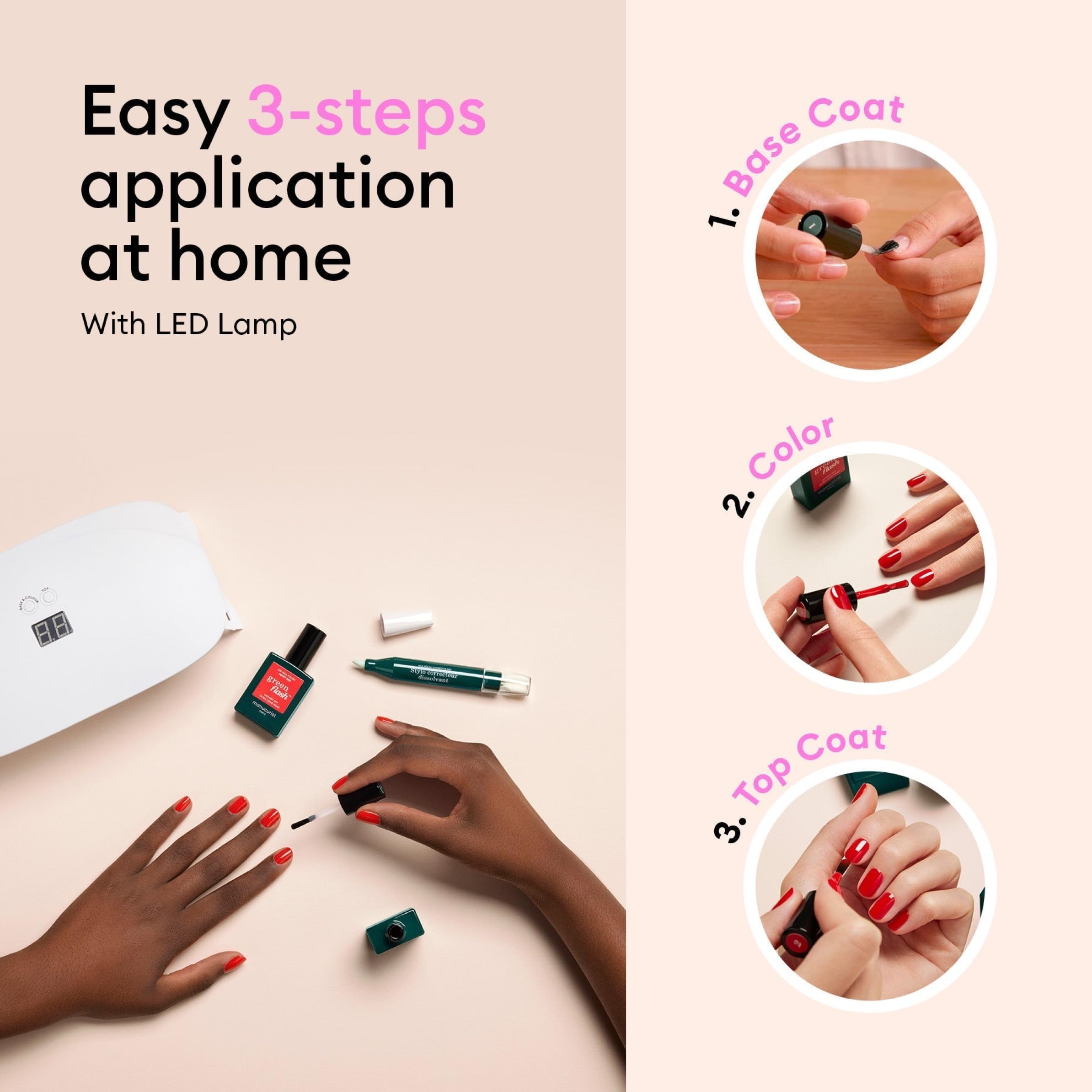 Manucurist gel nail removal clips and remover solution
