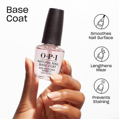 OPI professional nail lacquer base coat packaging detail
