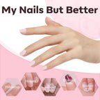 Close-up of Modelones nail glue flat brush applicator