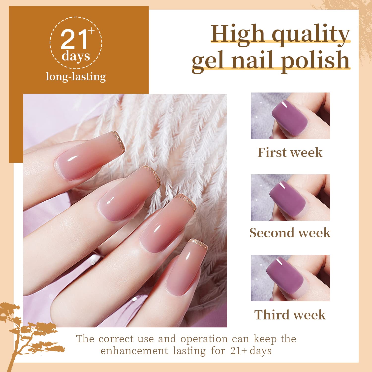 Manicure layout showcasing all 55 color gel bottles and 5 base and top coat treatment bottles.