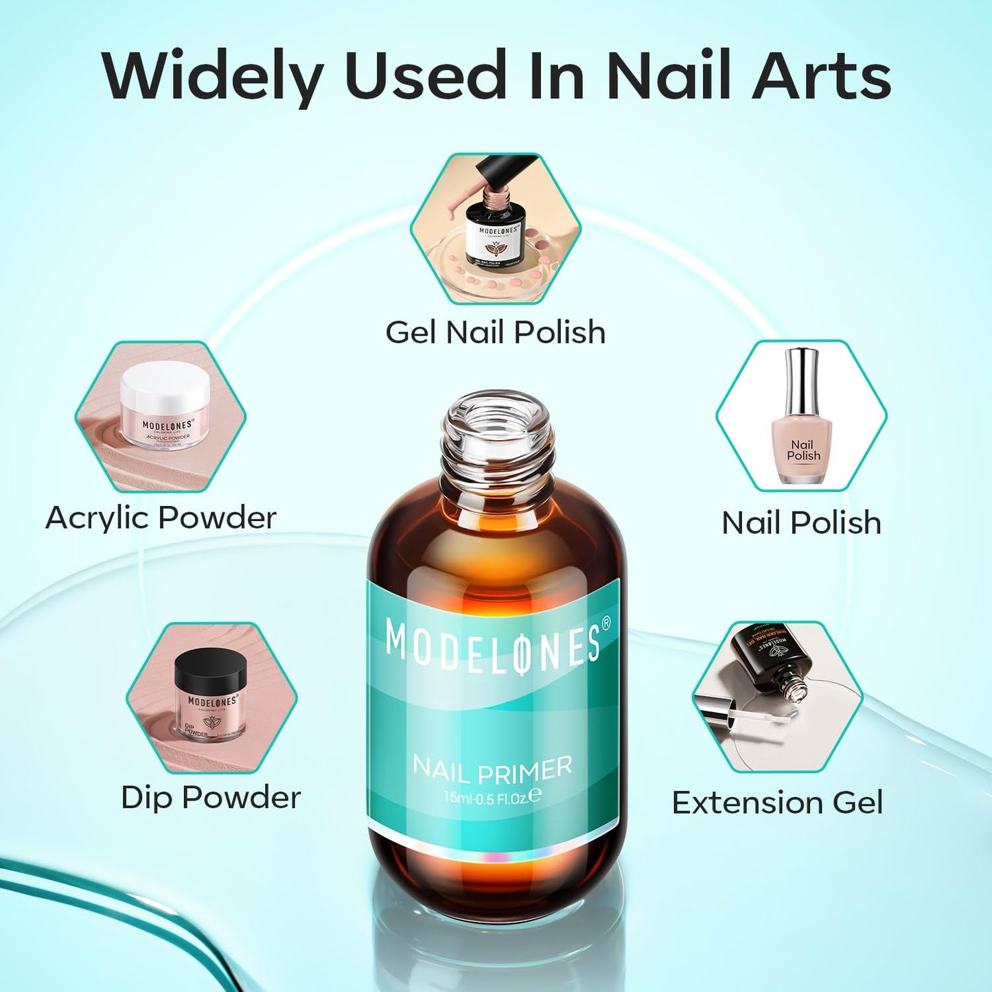 Modelones authentic USA imported protective gel nail bonder