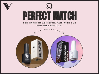 V Beauty Pure anti lifting chrome manicure foundation liquid bottle for salon quality nail protection.