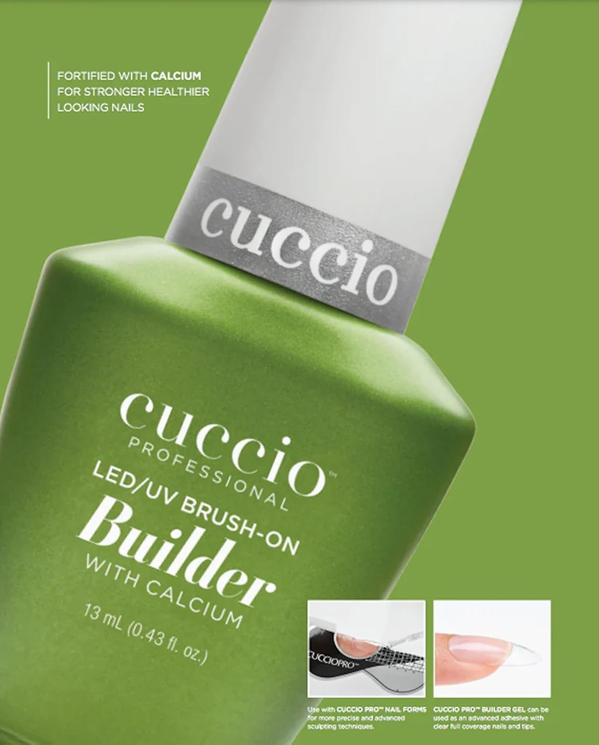 Cuccio LED UV universal base coat thirteen milliliter bottle for smoothing problematic natural nails