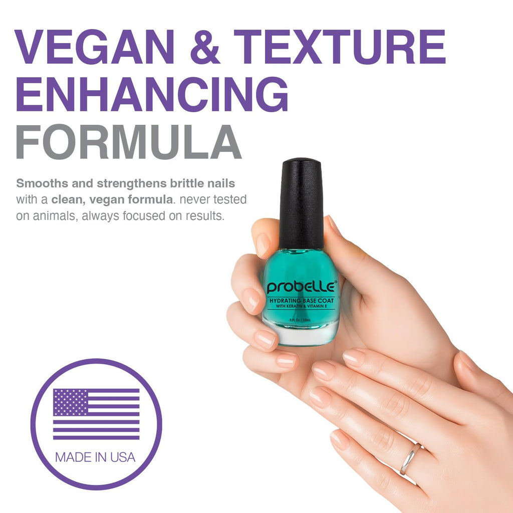 Probelle nail treatment bottle back text details