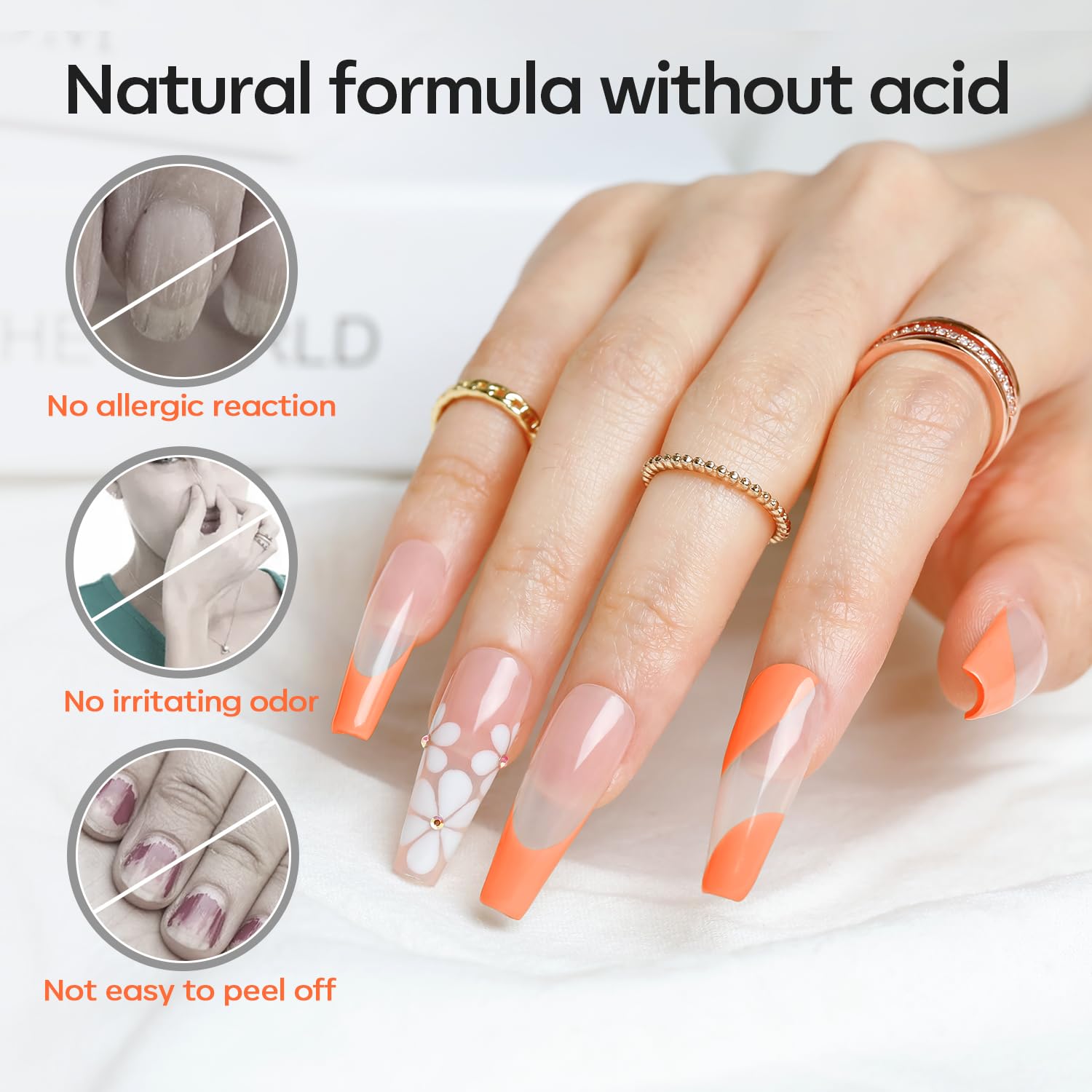 Modelones long lasting bond primer solution being applied onto a natural nail