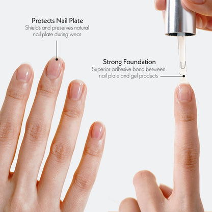 Premium UV LED curable gel base coat liquid clear solution bottle