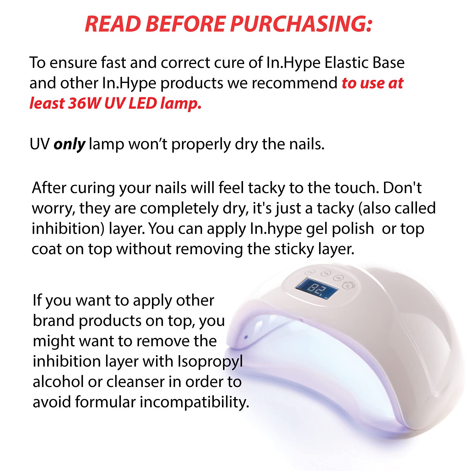 IN.HYPE flexible rubber base coat layer demonstrating salon quality ridge filling on nails.