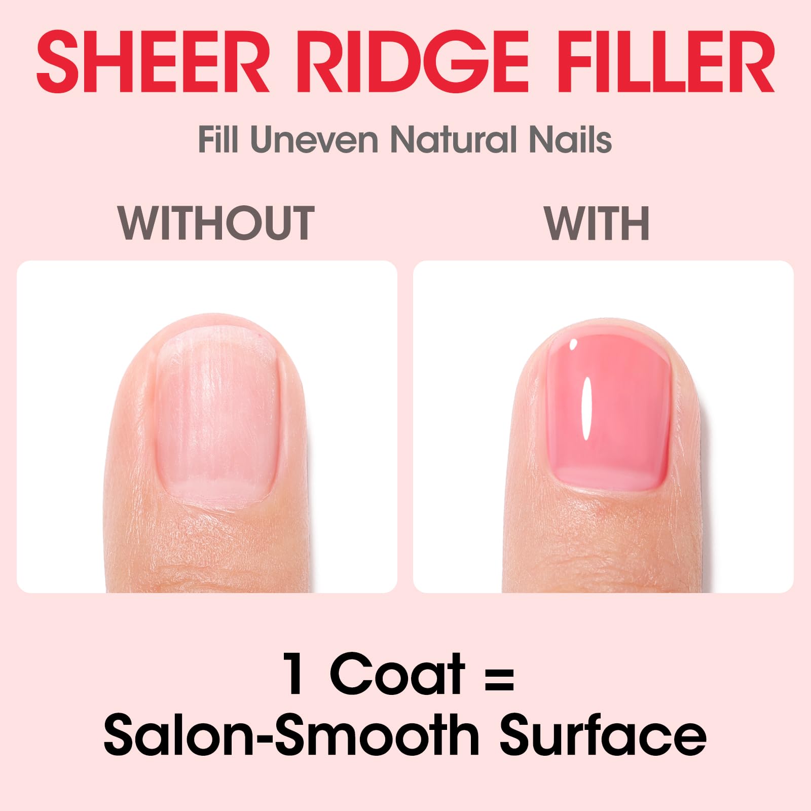 Close up view of the Gellen calcium enriched nail polish brush and smooth formula application