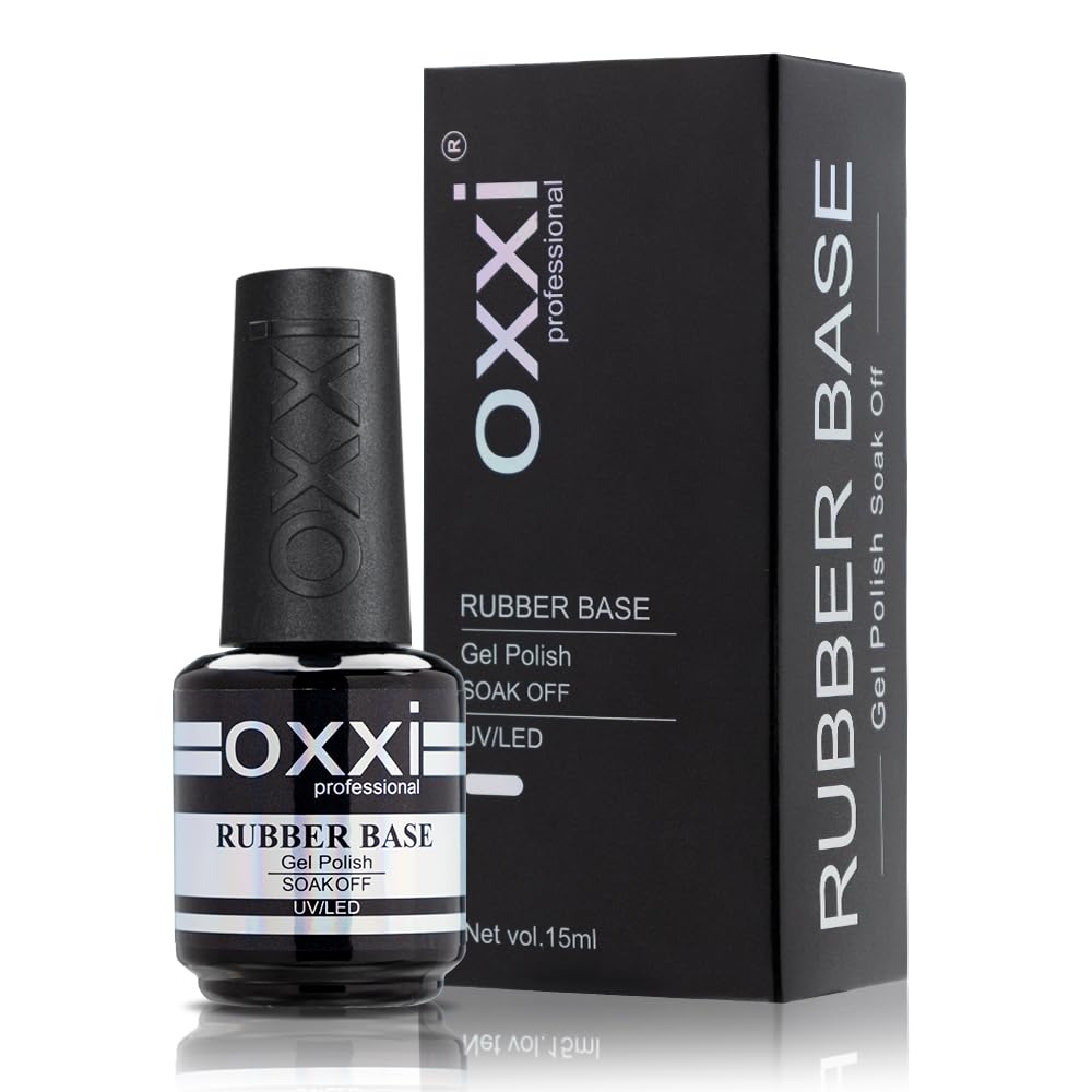 Premium quality clear elastic rubber base gel nail lacquer for strengthening weak nails