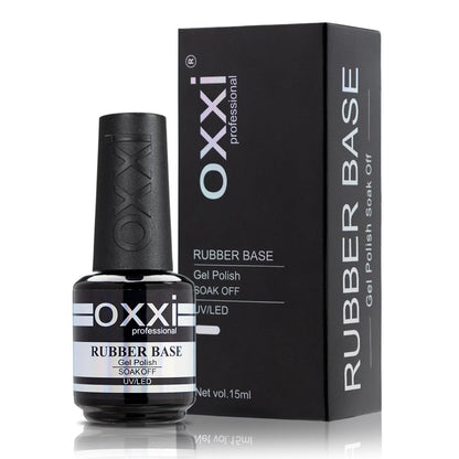 Premium quality clear elastic rubber base gel nail lacquer for strengthening weak nails
