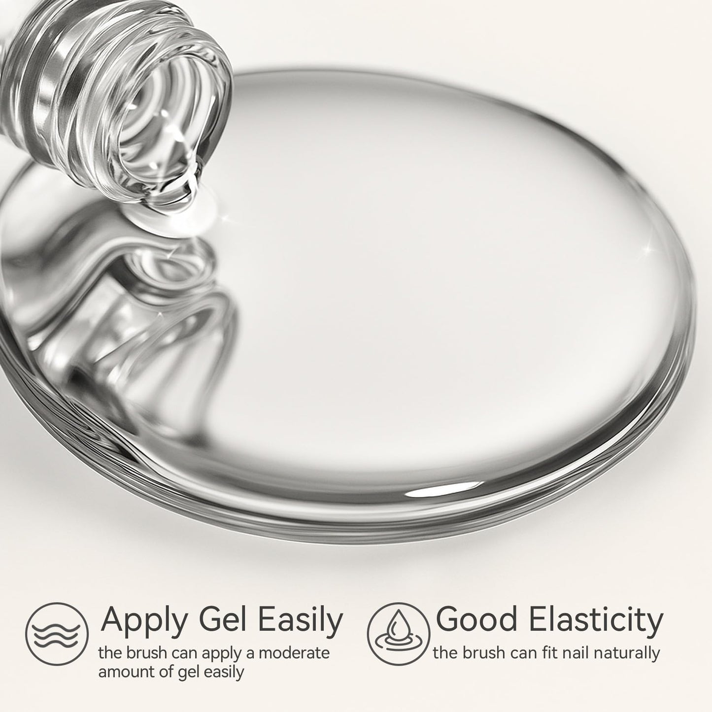 MAYCHAO no wipe glassy top coat bottle demonstrating the high-gloss shine effect on manicured nails