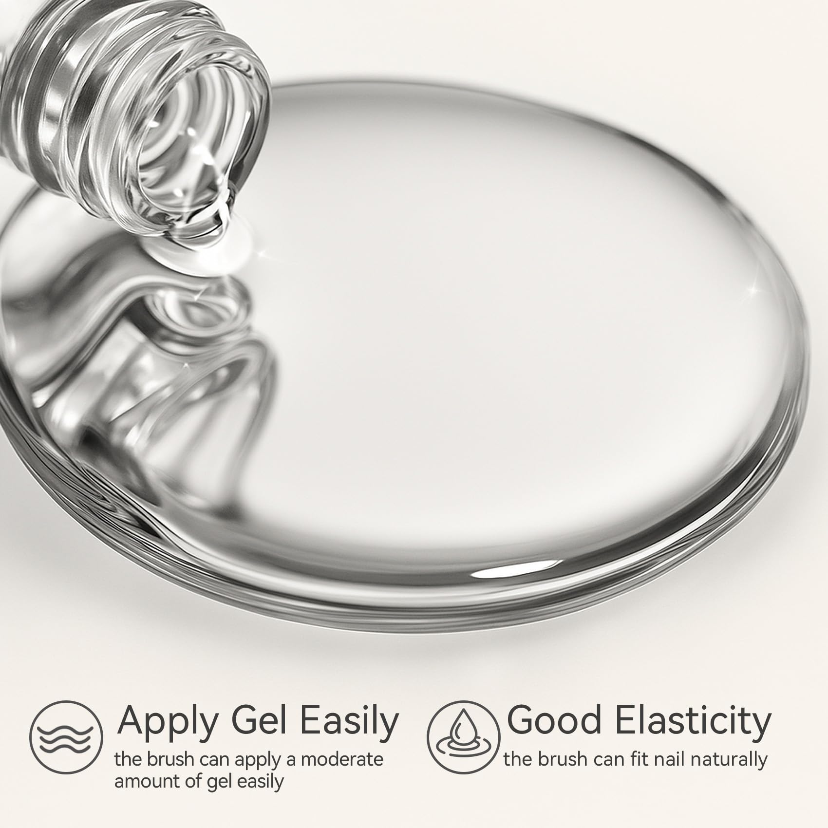 MAYCHAO no wipe glassy top coat bottle demonstrating the high-gloss shine effect on manicured nails