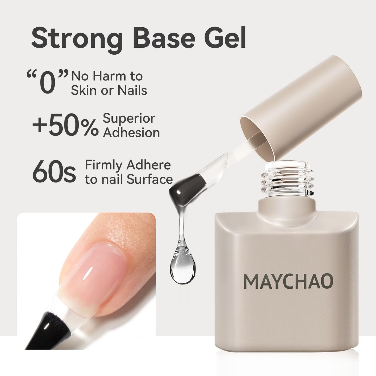 Side by side display of the MAYCHAO foundation combination bottles highlighting the 15ml upgraded capacity