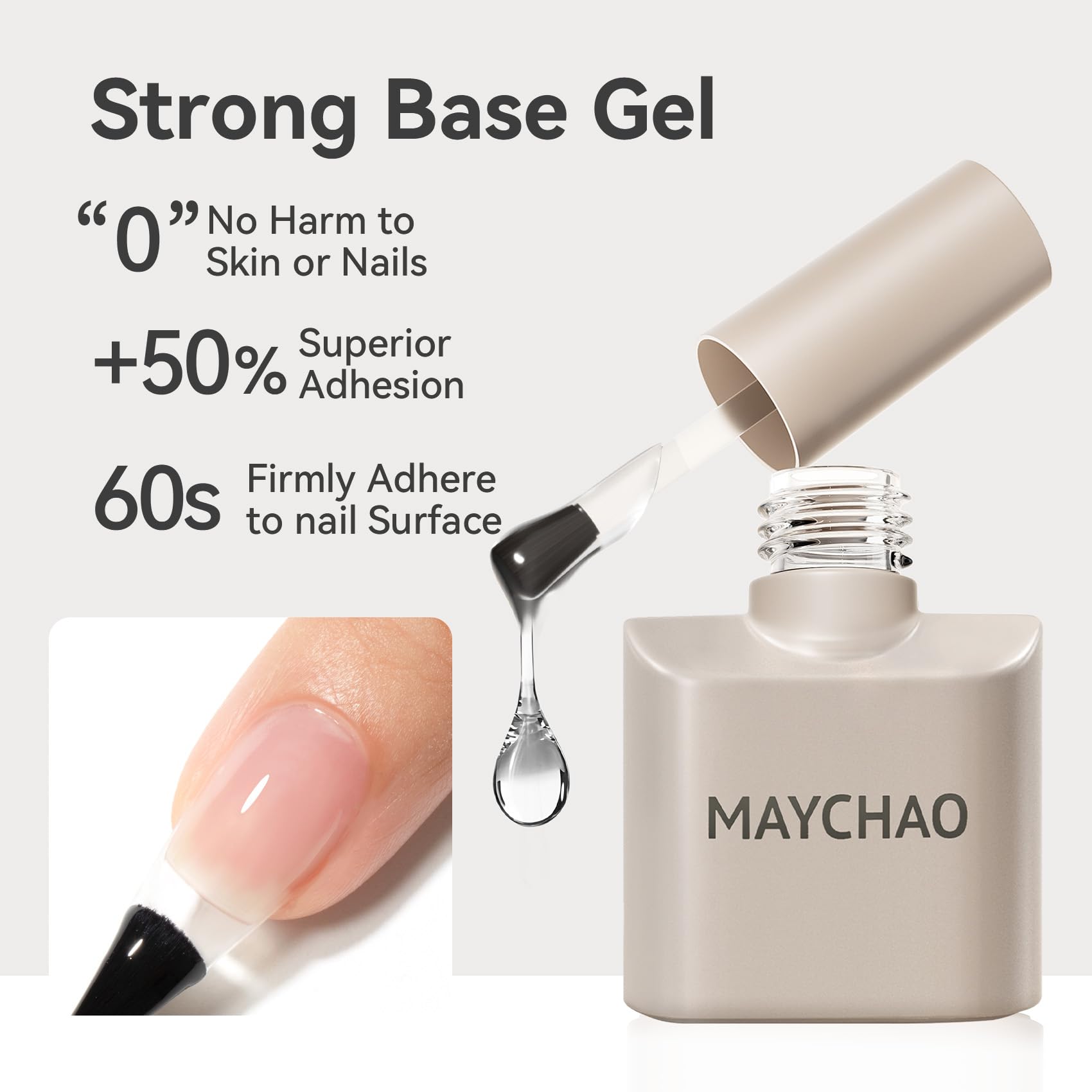 Side by side display of the MAYCHAO foundation combination bottles highlighting the 15ml upgraded capacity