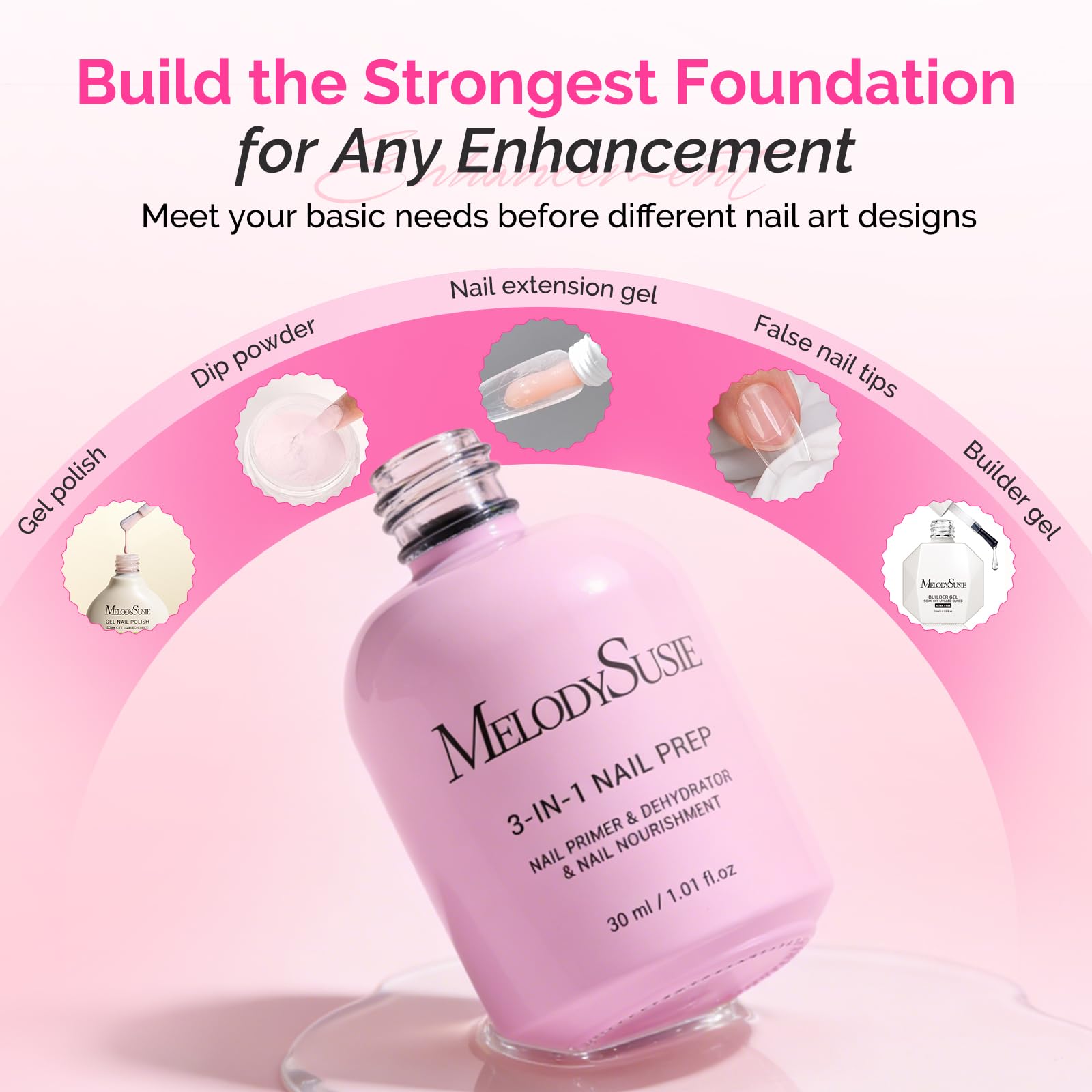 Applying MelodySusie nail primer to natural nails